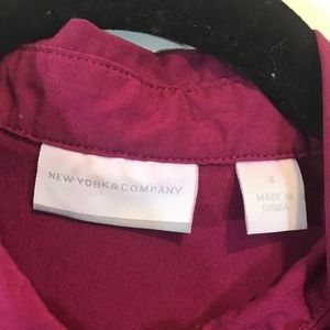 New York & Company Tops - NY&Co Shirt Sleeve Button Down Blouse - #1030 New York & Company Tops - NY&Co Shirt Sleeve Button Down Blouse - #1030